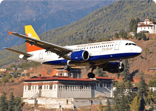 Drukair airplane