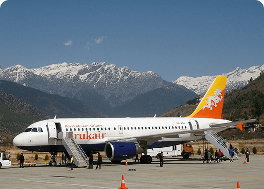 Drukair airplane